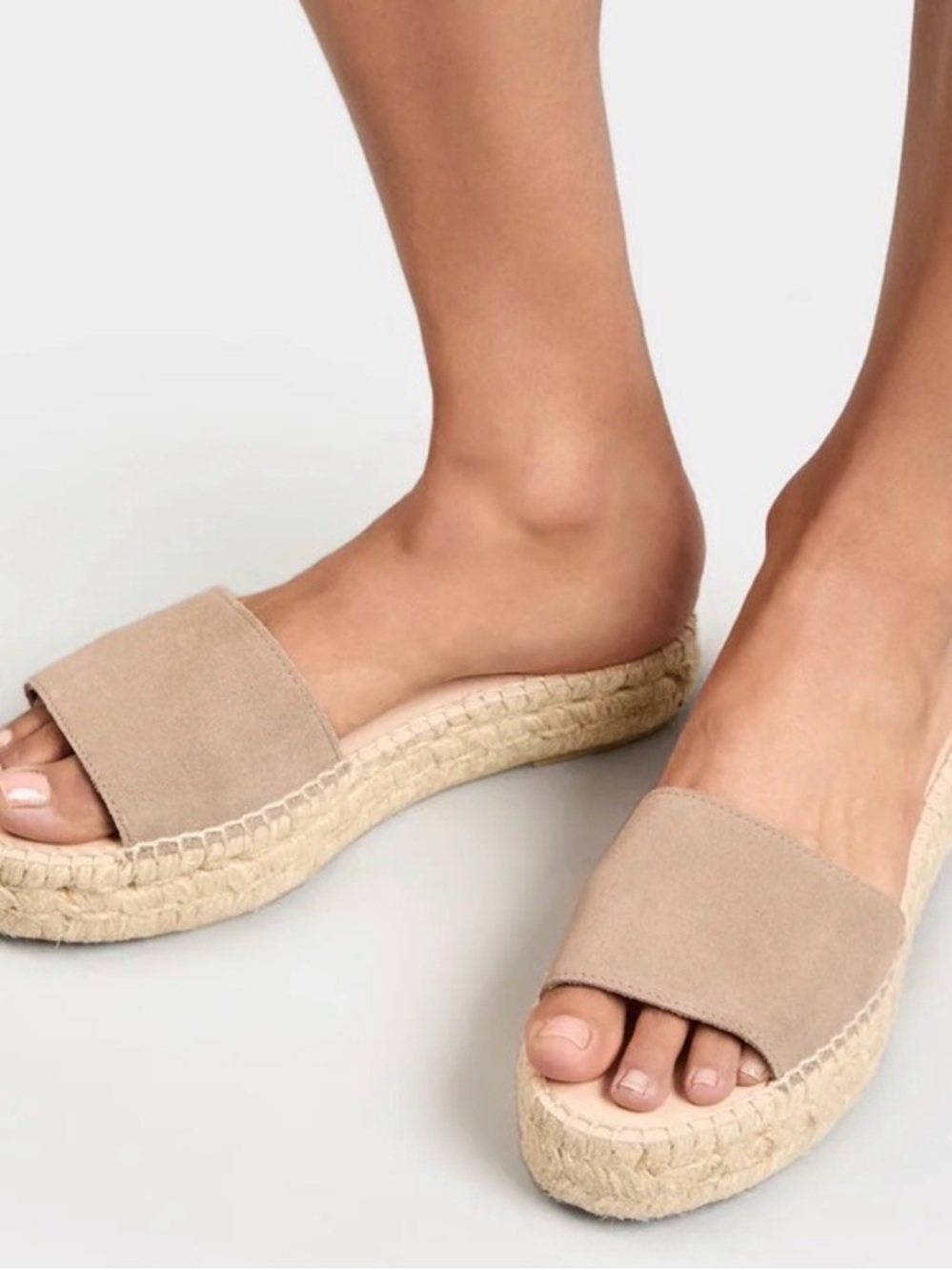 Manebi Suede Double Sole Slides